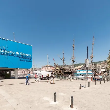 Acquario Free Parking- Wifi Lägenhet Genua